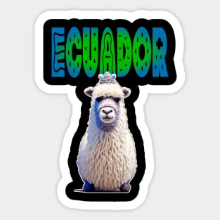 Ecuador Alpaca Sticker